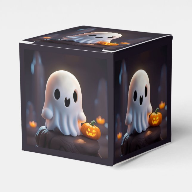 Baby Ghost Creepy Cute Halloween-tecken Presentaskar (Framsidan Sidan)