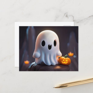 Baby Ghost Creepy Cute Halloween-tecken Vykort