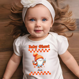 Baby Ghost Personlig Namn Halloween Gift Design T Shirt