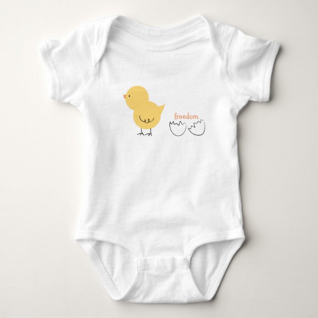 Baby Gift - lilla Chicken T Shirt (Framsida)