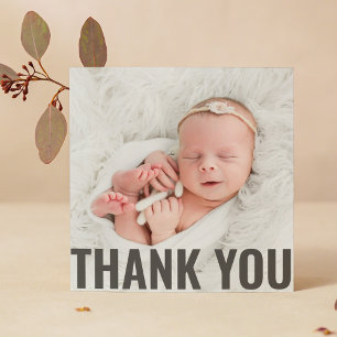 Baby Gift Modern Tack Nyfödda babyskor Kort