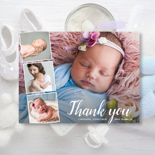 Baby Gift Shower Tack 4 Photo Collage Vykort