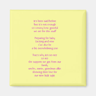 Baby Gift Tack Magnet