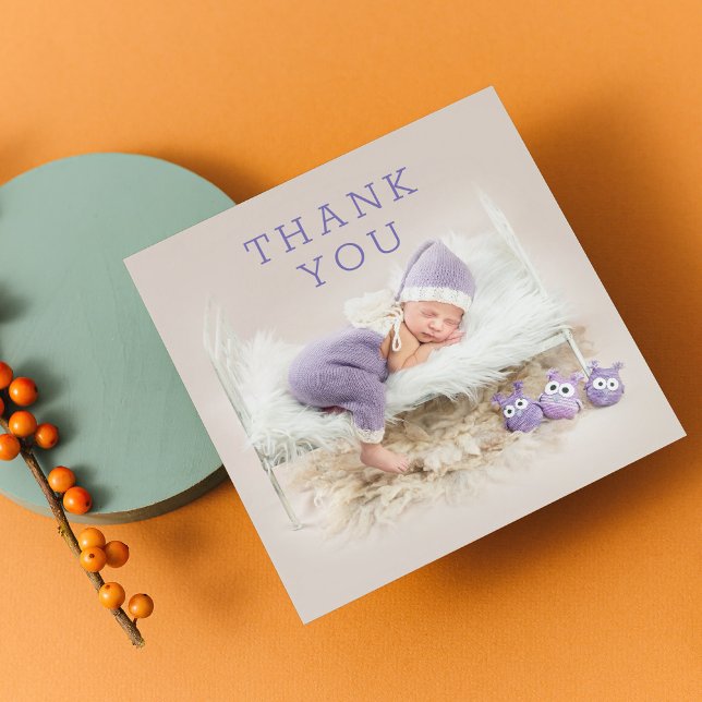 Baby Gift Tack Newborn Baby Shower Kort (Skapare uppladdad)