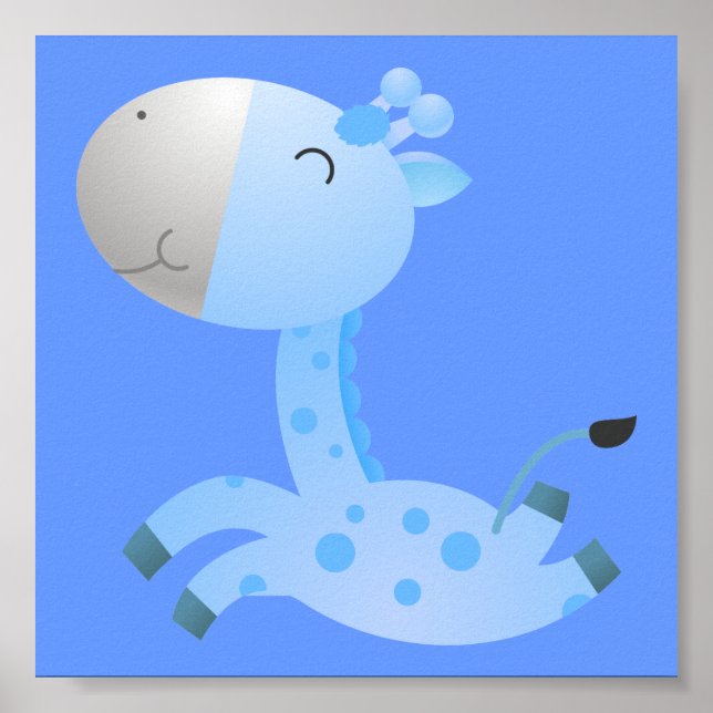 Baby Giraff/ Nurseri Inredning Poster (Framsidan)