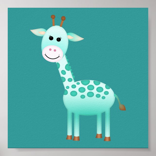 Baby Giraff/ Nurseriesmycken Poster (Framsidan)