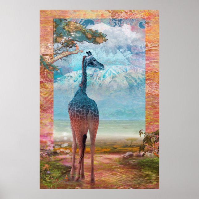 Baby Giraffe AFRICAN HERITAGE Poster (Framsidan)