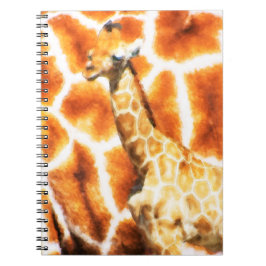 Baby Giraffe Anteckningsbok Med Spiral