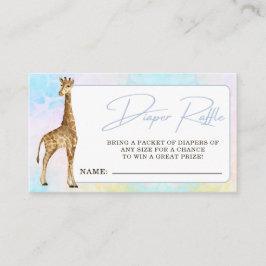 Baby Giraffe Baby Shower Raffle Tilläggskort