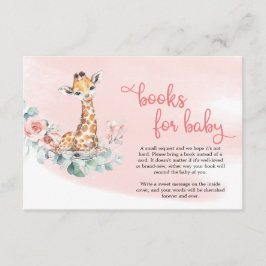 Baby giraffe  blommor eucalyptus bok begäran tilläggskort