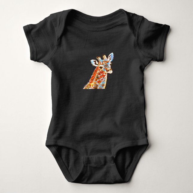 BABY giraffe BODYSUIT T Shirt (Framsida)