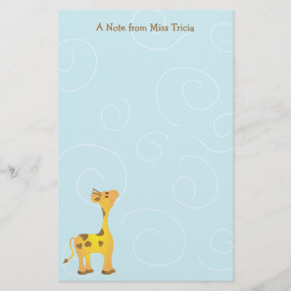 Baby Giraffe Brevpapper