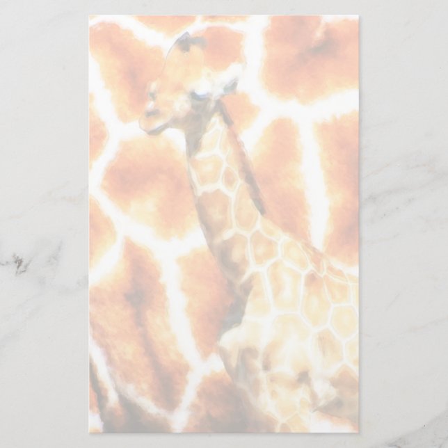 Baby Giraffe Brevpapper (Framsida)