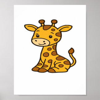 baby giraffe Classic T-Shirt Poster
