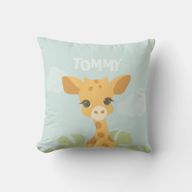 Baby Giraffe Dekorativ kudde (Framsida)