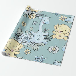 Baby Giraffe & Elephant Presentpapper