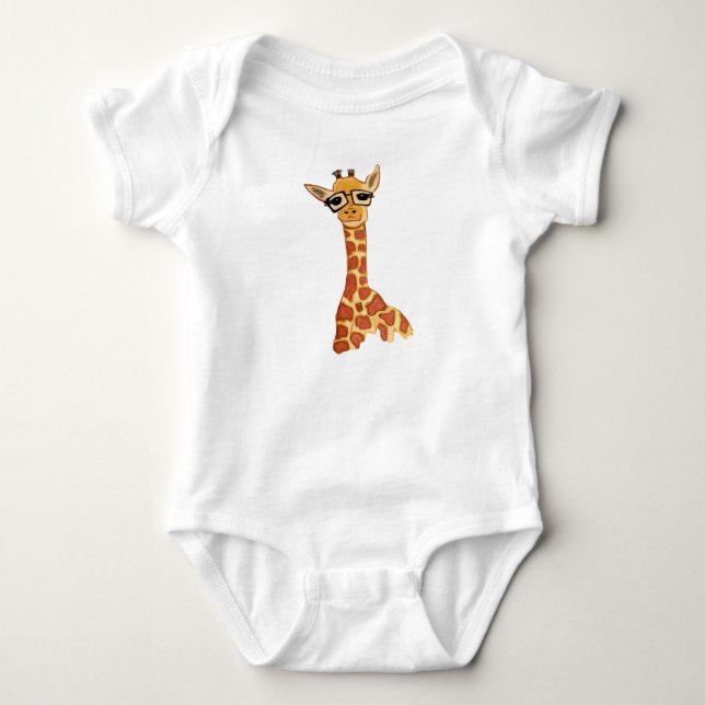 Baby Giraffe en biet T Shirt (Framsida)