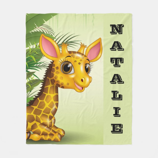 Baby Giraffe Fleecefilt (Framsidan)