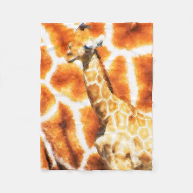 Baby Giraffe Fleecefilt (Framsidan)