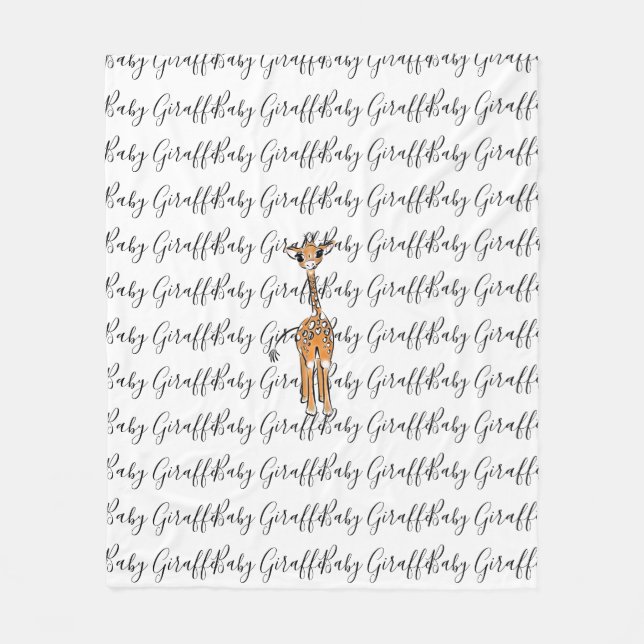 Baby Giraffe Fleecefilt (Framsidan)