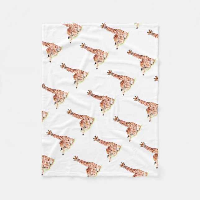 Baby Giraffe Fleecefilt (Framsidan)