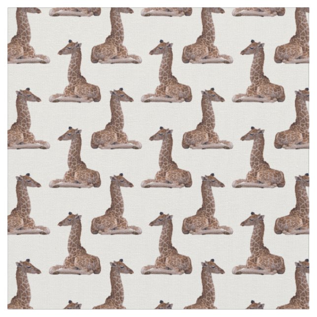 Baby Giraffe Frenzy Tyg (Välj Din Färg) (Närbild)