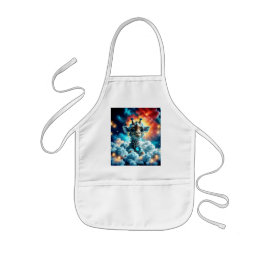 Baby Giraffe Head i Clouds Barnförkläde