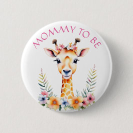 Baby Giraffe in Flowers, Mamma to be | Babyskor Knapp