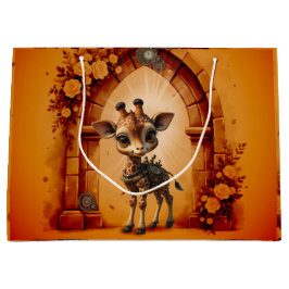 Baby giraffe in steampunk-tecknad