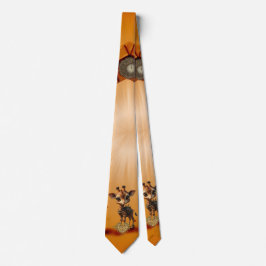 Baby giraffe in steampunk-tecknad slips