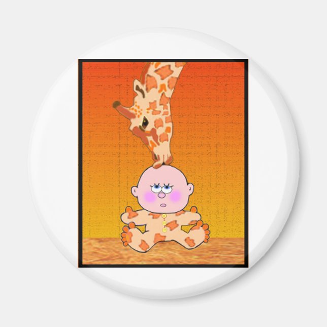 Baby & Giraffe Magnet (Framsidan)