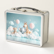 Baby Giraffe med alla hans vänner