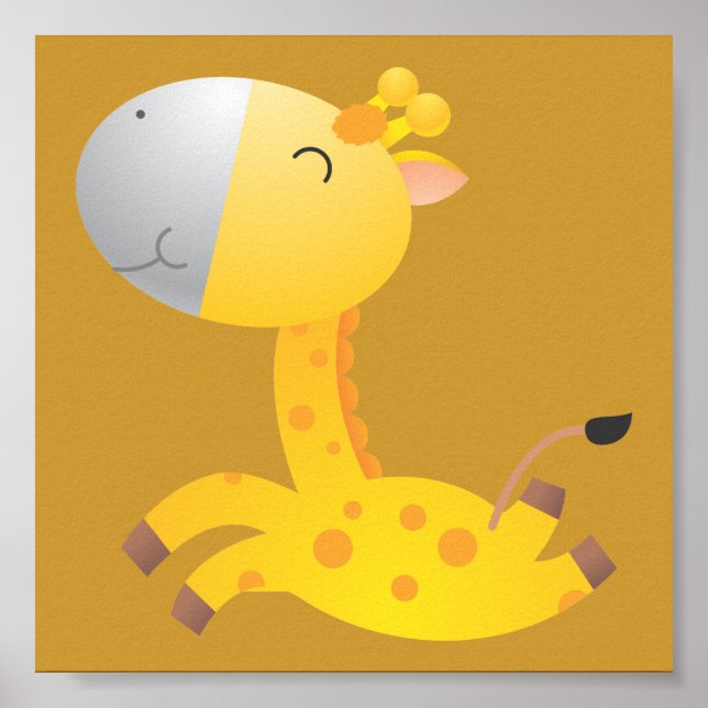 Baby Giraffe/Nursery Decor Poster (Framsidan)