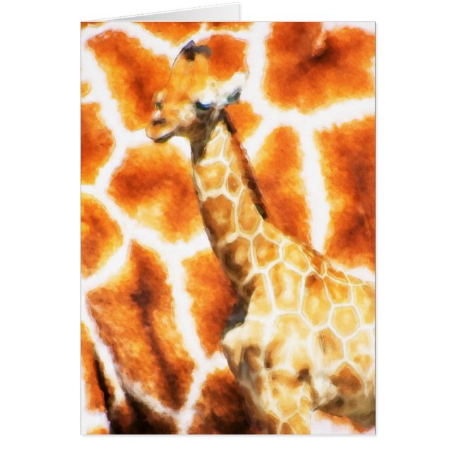 Baby Giraffe OBS Kort (Framsidan)