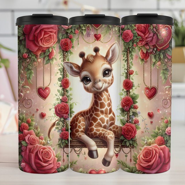 Baby Giraffe Rose Swing (Skapare uppladdad)