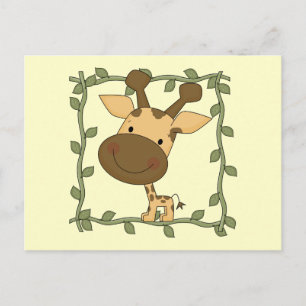 Baby Giraffe Tshirts och Gifts Vykort