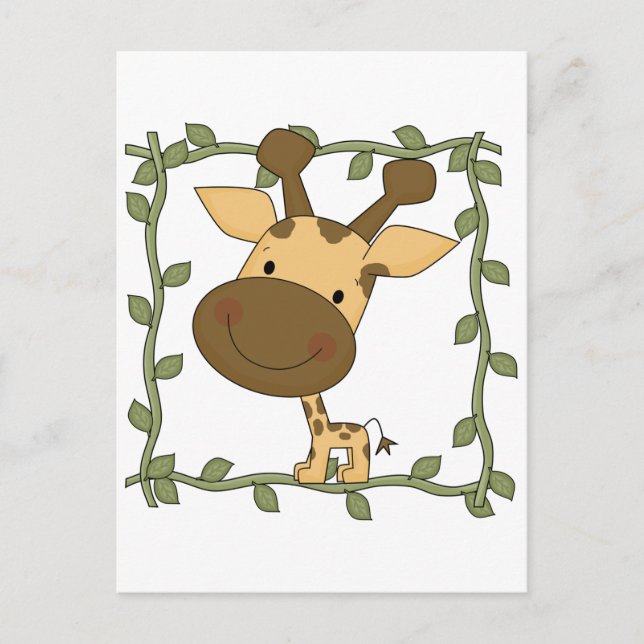 Baby Giraffe Tshirts och Gifts Vykort (Framsida)