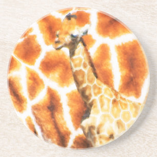 Baby Giraffe Underlägg Sandsten