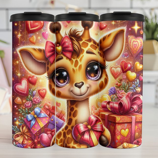 Baby Giraffe Valentine Gift Box Wrap (Skapare uppladdad)