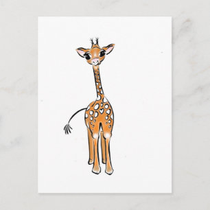 Baby Giraffe Vykort