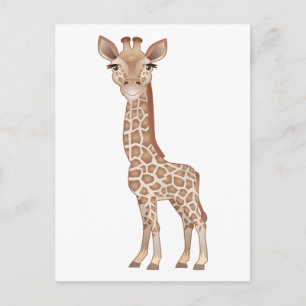 Baby Giraffe Vykort