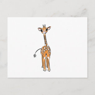 Baby Giraffe Vykort