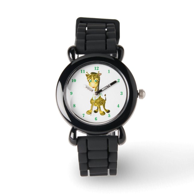Baby Giraffe Watch - Roligt Armbandsur (Framsida)