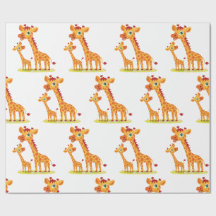 Baby Giraffe Wrapping papper Presentpapper