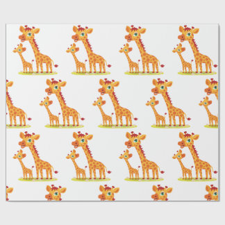 Baby Giraffe Wrapping papper Presentpapper