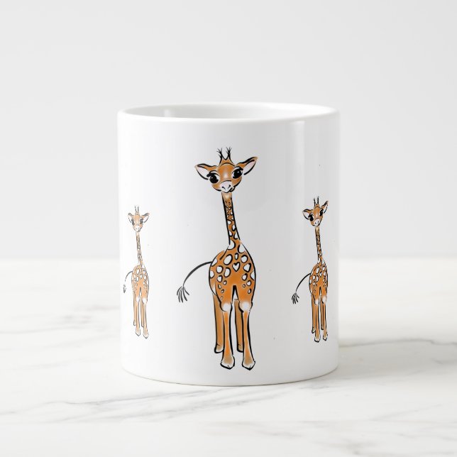 Baby Giraffes Jumbo Mugg (Framsidan)