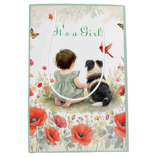 Baby Girl and her Puppy Baby Shower  (Framsidan)