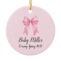 Baby Girl Baby Kommande Bebis Ornament