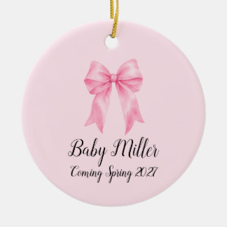 Baby Girl Baby Kommande Bebis Ornament
