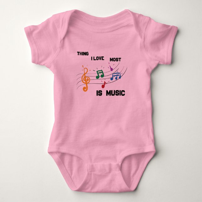Baby Girl-bodysuit Rosa T Shirt (Framsida)